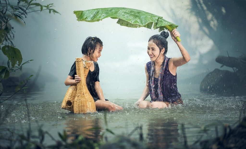 カンボジアの雨季