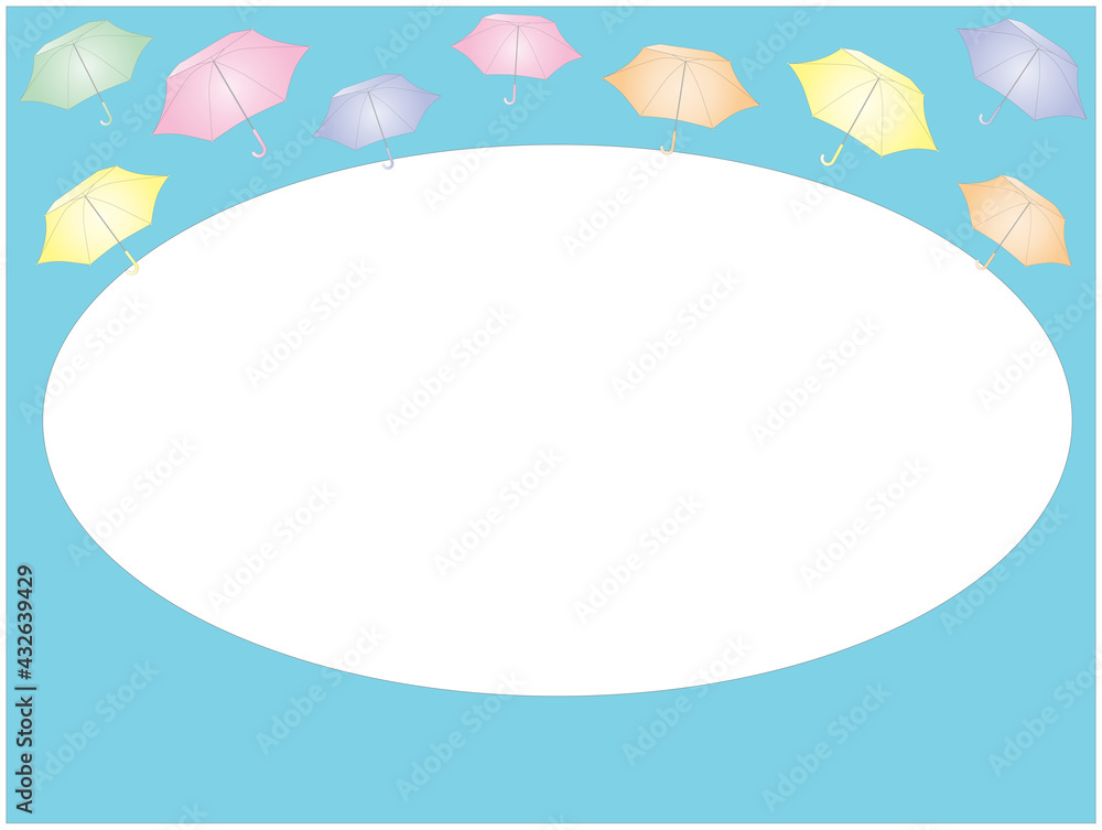 傘のかわいいカード
