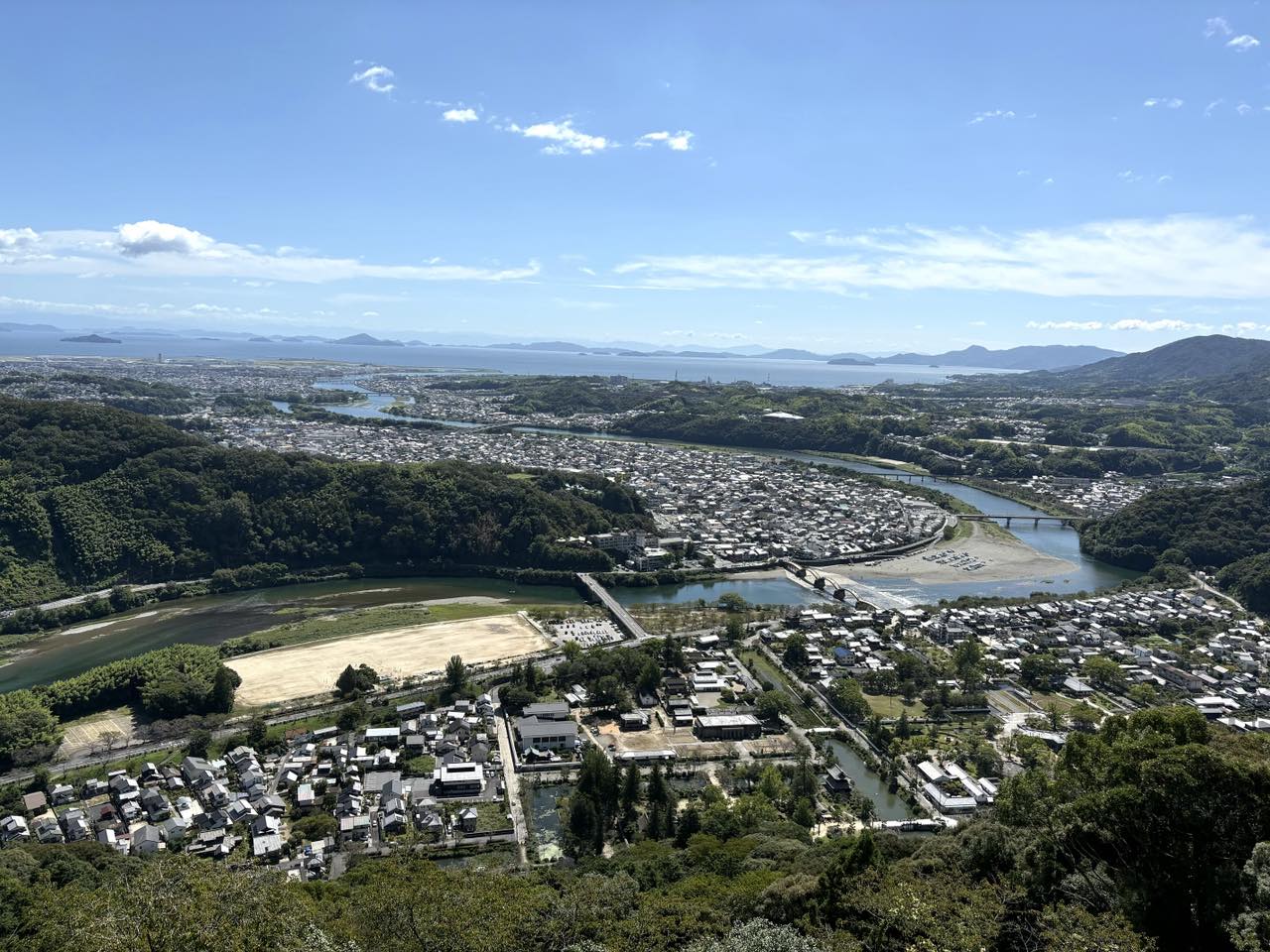 岩国城からの景色